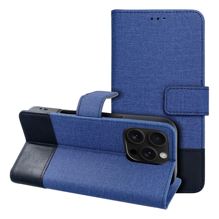 OEM - Galaxy S25 Ultra Plånboksfodral Gomma - Blå