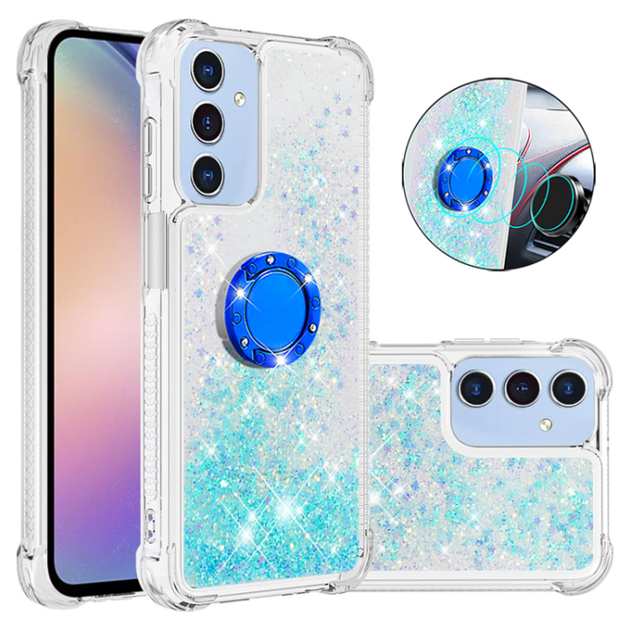 A-One Brand - Galaxy A17/A26 Mobilskal Kickstand Quicksand TPU - Blå