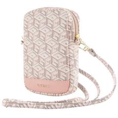 Guess - Guess GUWBZPGCSPGP Handv&auml;ska Zip GCube Stripe - Rosa