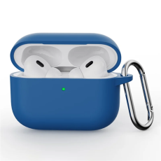 A-One Brand - Airpods Pro 3 Skal Silikon med Karbinhake - Lake Blå