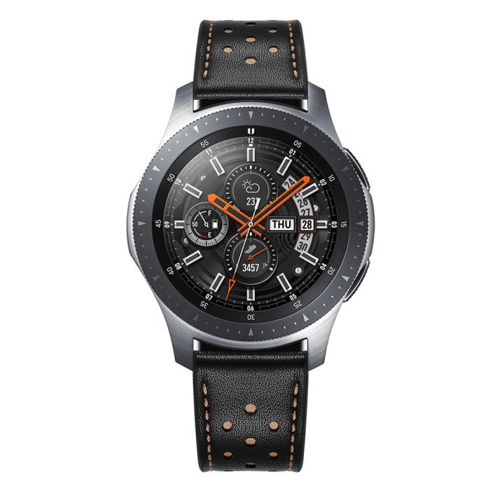 Tech-Protect - Tech-Protect Läder Samsung Galaxy Watch 46Mm Svart