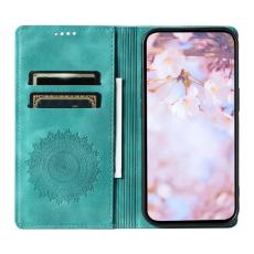 OEM - Samsung Galaxy A37 Pl&aring;nboksfodral Konstl&auml;der Magnetisk St&auml;ngning - Mintgr&ouml;n