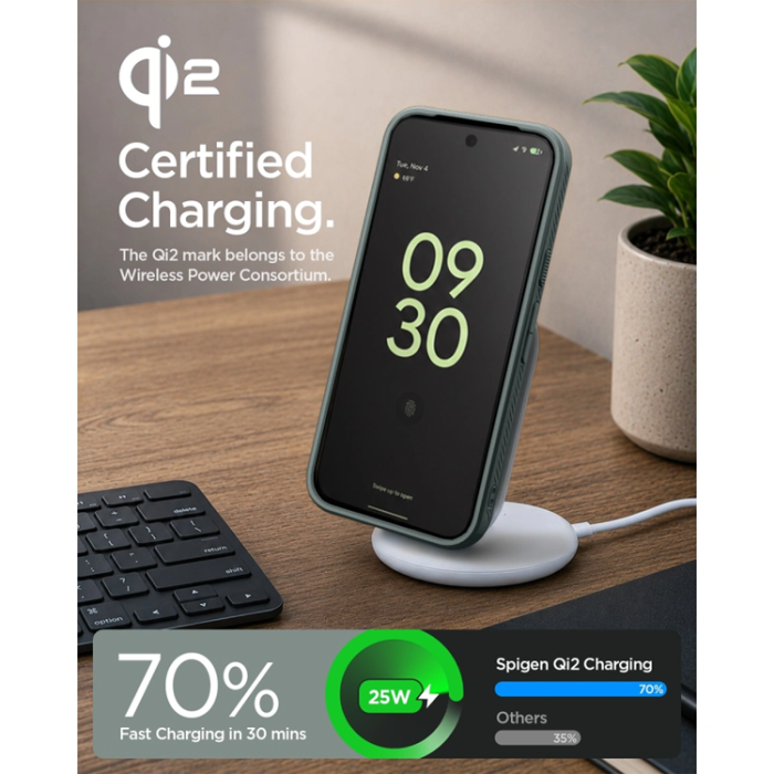 Spigen - Spigen Mobilskal För Google Pixel 11 Magsafe Liquid Air - Abyss Grön