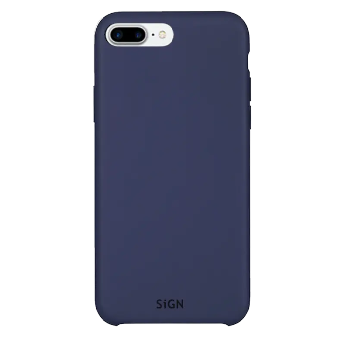 SiGN - SiGN iPhone 7/8 Plus Skal Liquid Silicone - Blå