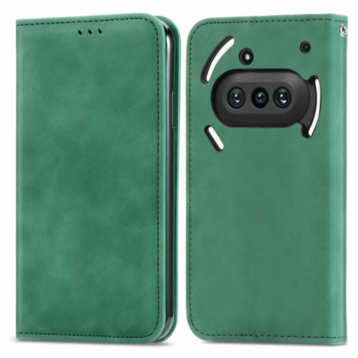 KHAZNEH - Nothing Phone (3a) Plånboksfodral Läder Magnetiskt - Grön