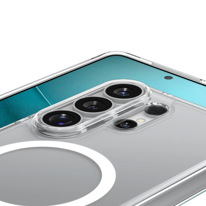 Spigen - Spigen Mobilskal För Galaxy S26 Ultra MagSafe Ultra Hybrid - Clear/Vit