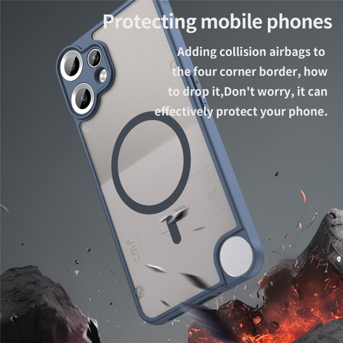 A-One Brand - Nothing CMF Phone 2 Pro Mobilskal MagSafe Anti Drop - Blå