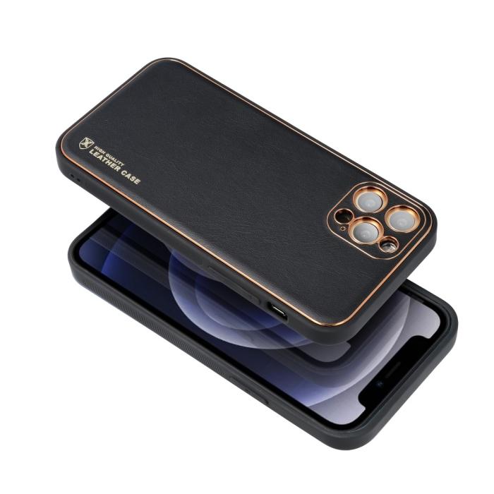 UTGATT - Forcell LEATHER skal till Samsung Galaxy A32 5G Svart