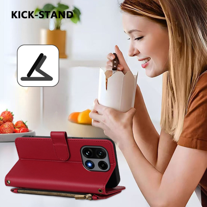 A-One Brand - OnePlus 15 Konstläder Plånboksfodral Butterfly Floral Imprint Zipper