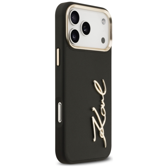 KARL LAGERFELD - Karl Lagerfeld iPhone 17 Pro Mobilskal Script Logo - Svart