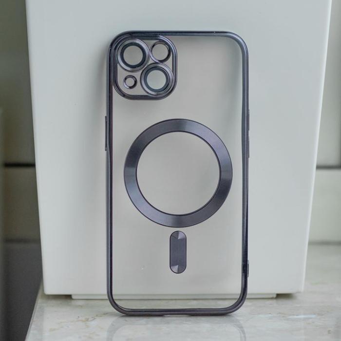 OEM - iPhone 16e Mobilskal MagSafe Color Chrome - Svart