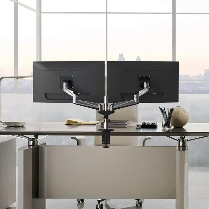 BUFFALO - Desire2 Monitor Arm Duo Aluminium Gas