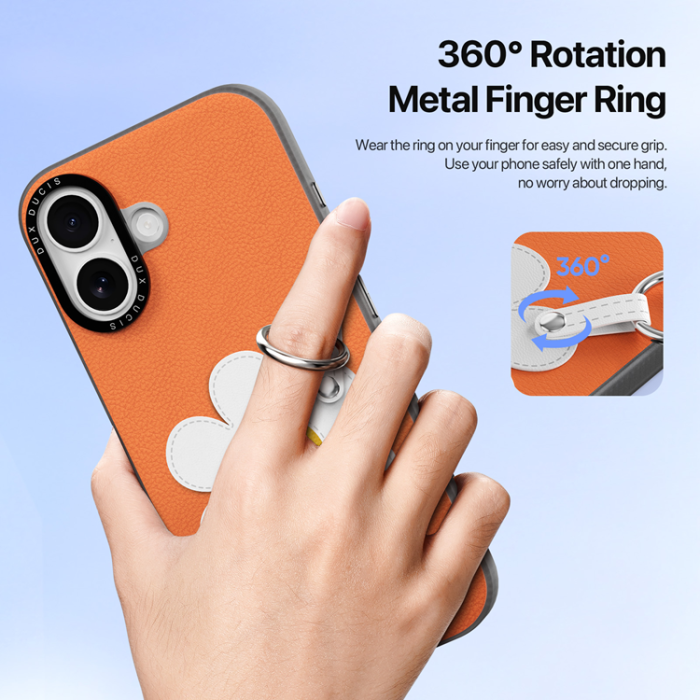 Dux Ducis - DUX DUCIS iPhone 17 Mobilskal med Fingerring/Rem Luvy Series