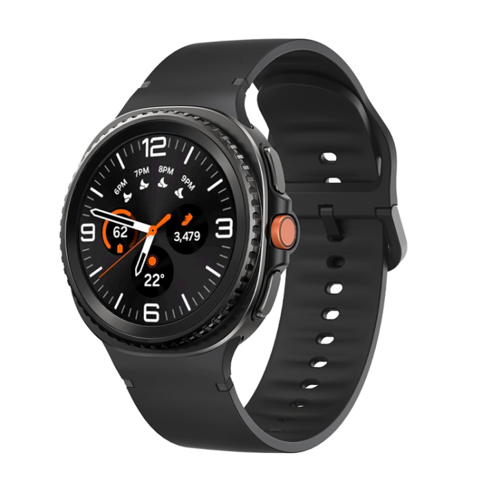 KALEBOL - Kalebol Galaxy Watch 8 (40/44/46mm) Armband Silikon - Svart