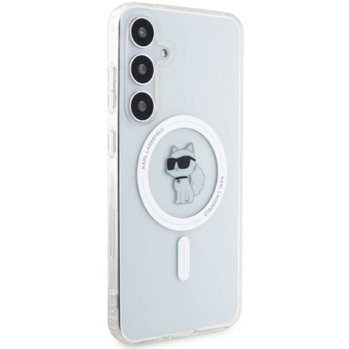 KARL LAGERFELD - Karl Lagerfeld Mobilskal till Galaxy S24 Plus Magsafe IML Choupette - Clear
