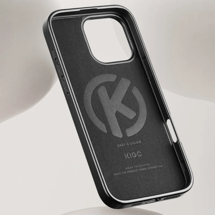 KIGC - KIGC iPhone 16 Pro Max Mobilskal Korthållare - Titanguld