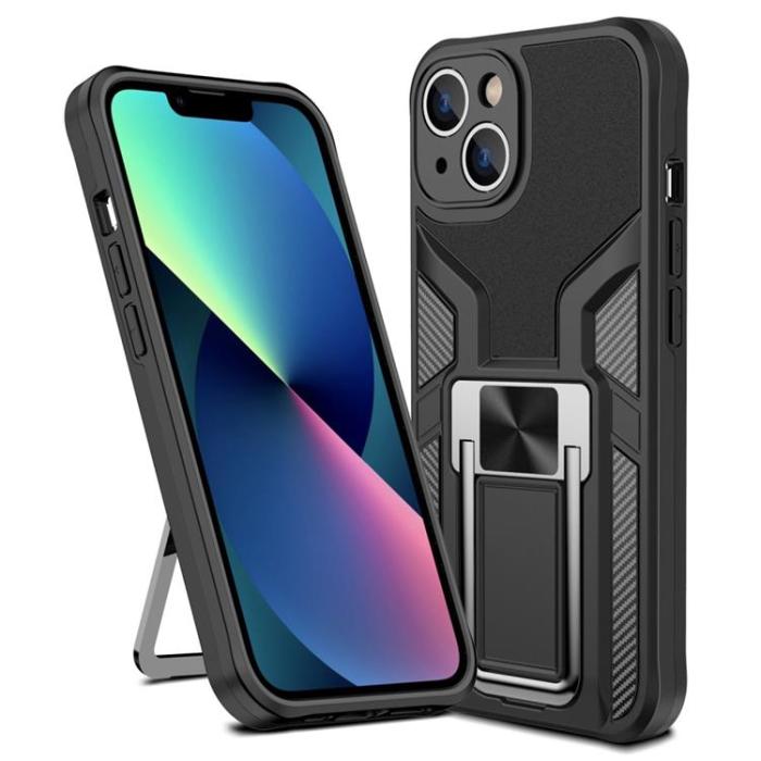 OEM - iPhone 14 Skal Kickstand - Svart