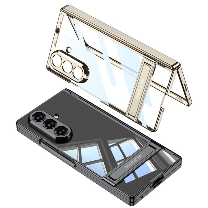 GKK - GKK Galaxy Z Fold 7 Mobilskal Magnetic Hinge Kickstand - Svart