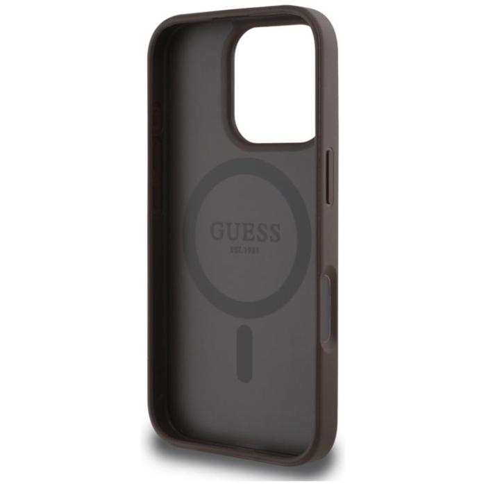 Guess - Guess iPhone 16 Pro Mobilskal MagSafe Hot Stamp Peony Triangle
