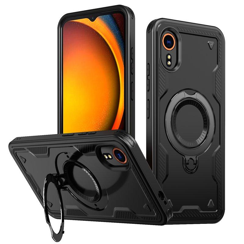 Mobilskal till Samsung Galaxy Xcover7 Plast Militärskydd (Svart)