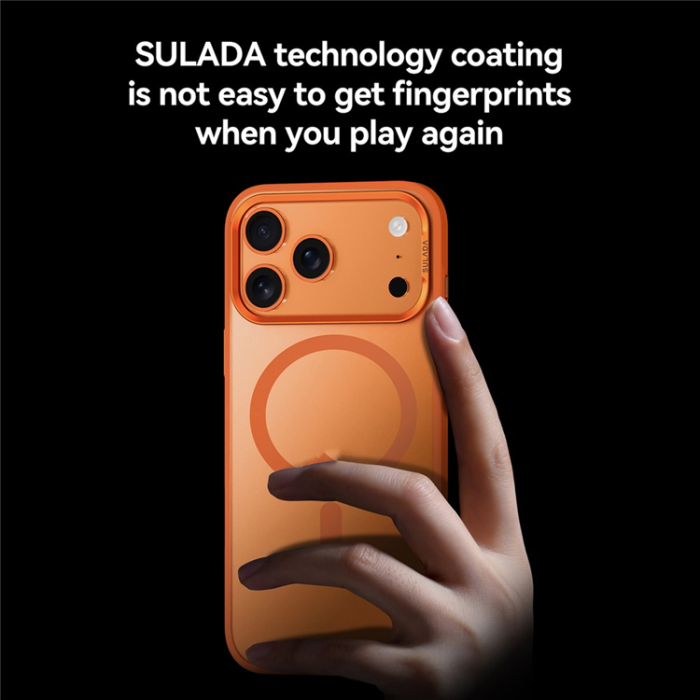 SULADA - SULADA iPhone 17 Pro Max Mobilskal MagSafe PC+TPU - Orange