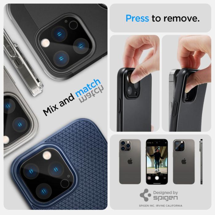 Spigen - Spigen [2-PACK] iPhone 14 Pro/14 Pro Max Kameralinsskydd i Härdat Glas
