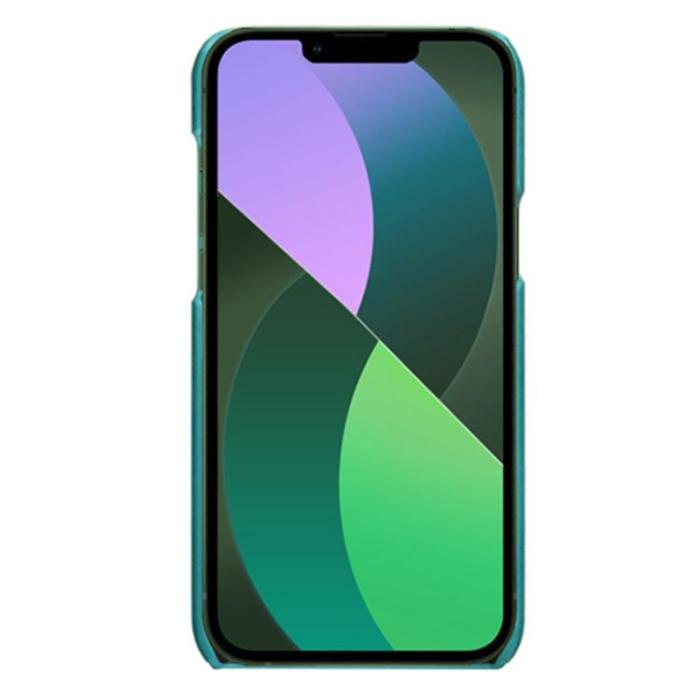 OEM - iPhone 14 Plus Skal Korthållare PU Läder - Grön