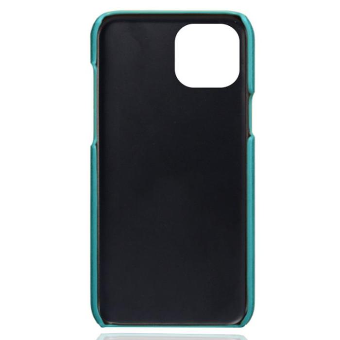 OEM - iPhone 14 Plus Skal Korthållare PU Läder - Grön