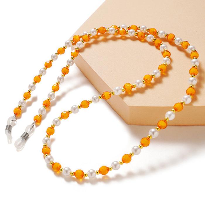 OEM - Glasögon snöre med pärlor - Orange
