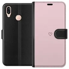 Gustaf - Pl&aring;nboksfodral till Huawei P20 lite med Litet Hj&auml;rta