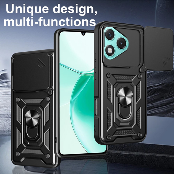A-One Brand - Honor 400 Lite 5G Mobilskal Kickstand - Svart