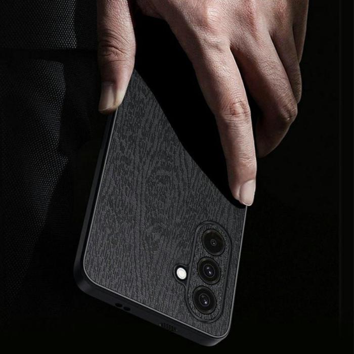 OEM - Mobilskal till Samsung Galaxy A57 PU Läder Plast Skydd - Grå