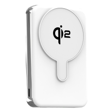 OEM - Qi2 Trådlös Magnetisk Powerbank 10000mAh 35W - Vit