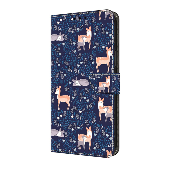 A-One Brand - Galaxy A17/A26 Plånboksfodral PU-läder Pattern Printing - Blå