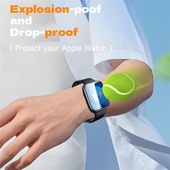 A-One Brand - [2-Pack] Apple Watch 7/8/9 (41mm) Plastfilm Skärmskydd - Clear