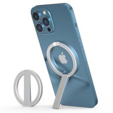 R-JUST - R-JUST SJ20 Ring Form Magnetisk Mobiltelefonh&aring;llare Silver