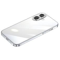 SULADA - SULADA JINGJIA Mobilskal till iPhone 17 Elektropl&auml;terad H&aring;rd PC Klar Silver