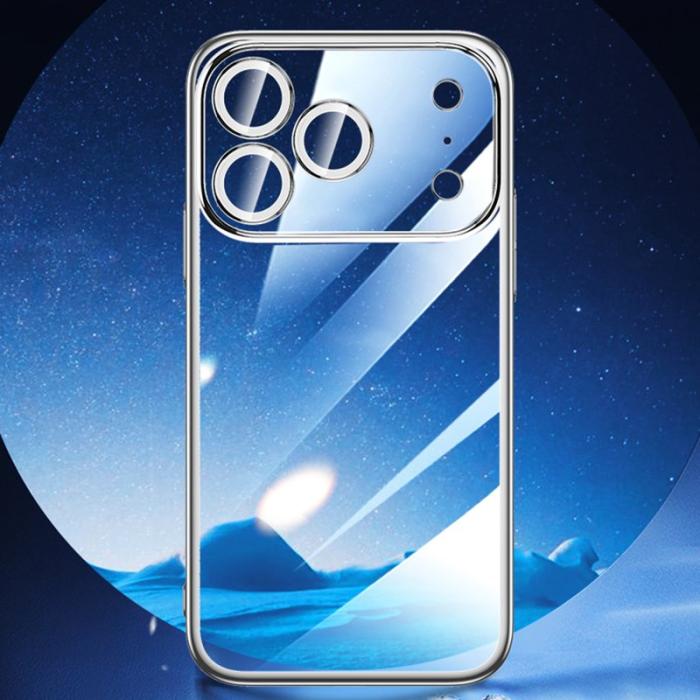 SULADA - SULADA JINGJIA Mobilskal till iPhone 17 Pro Hård PC Klart med Linsskydd Silver