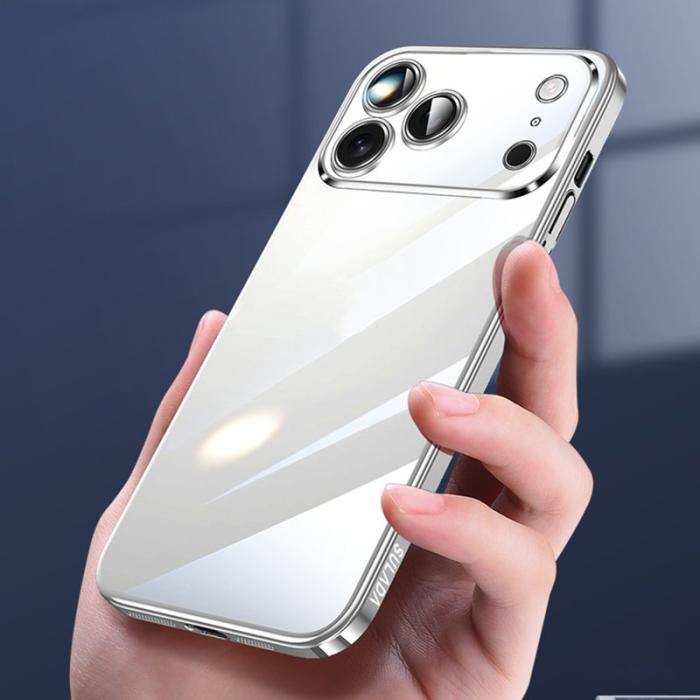 SULADA - SULADA JINGJIA Mobilskal till iPhone 17 Pro Hård PC Klart med Linsskydd Silver