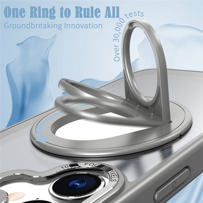 A-One Brand - iPhone 17 Mobilskal MagSafe Rotating Kickstand - Grå