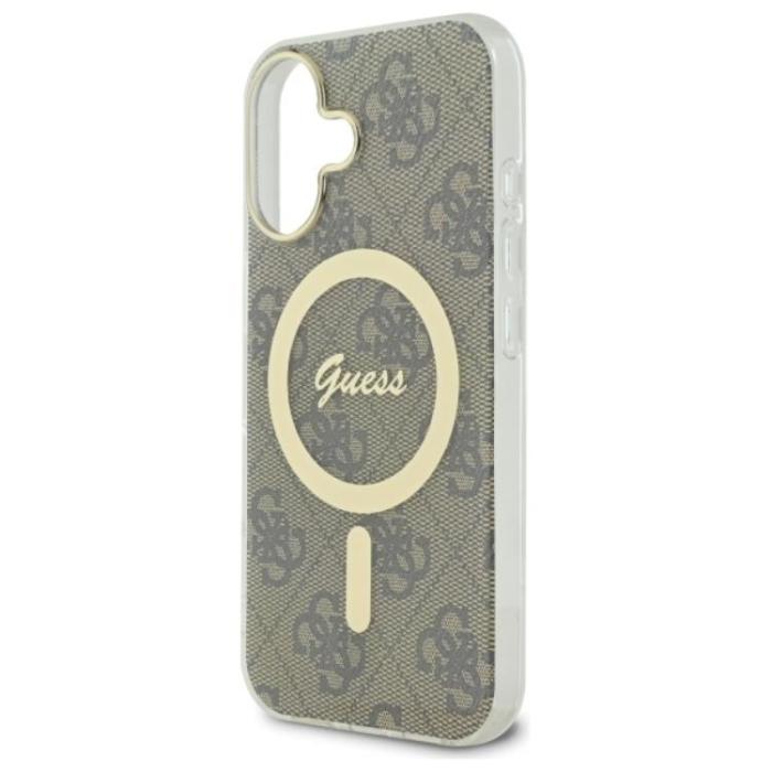 Guess - Guess iPhone 16 Mobilskal MagSafe IML 4G - Brun