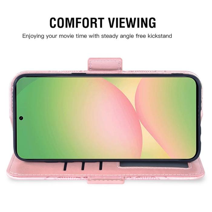 OEM - Plånboksfodral för Samsung Galaxy S26 TPU + Konstläder - Roséguld