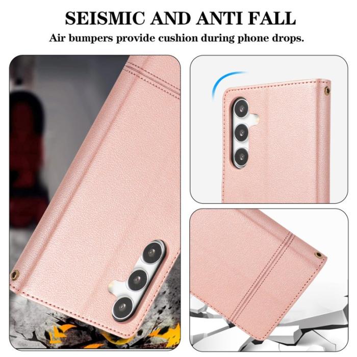 OEM - Mobilfodral för Samsung Galaxy S26 TKonstläder - Roséguld