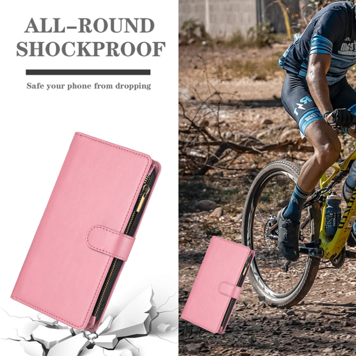 A-One Brand - OnePlus 15 5G Konstläder Plånboksfodral Zipper Shockproof