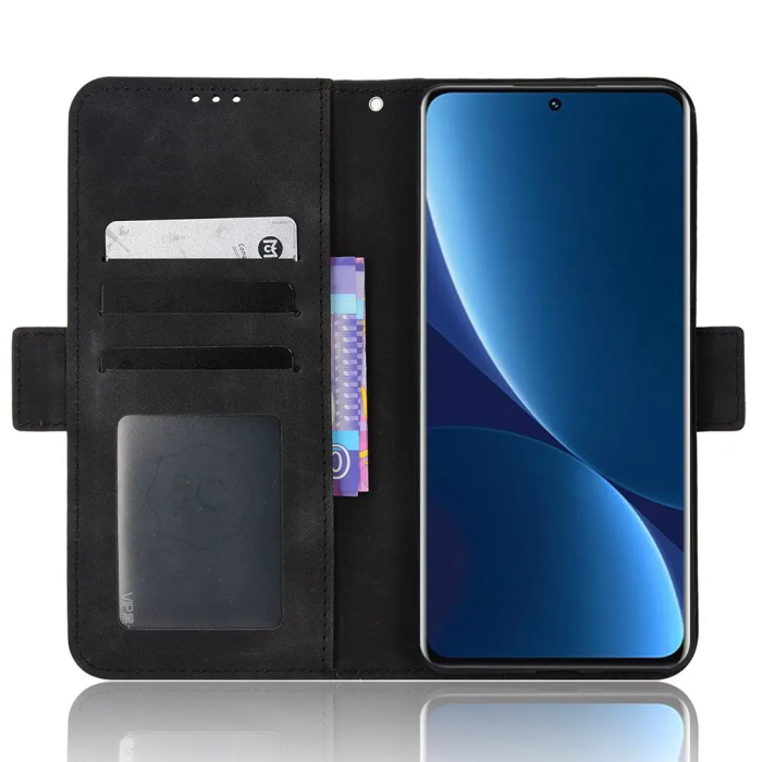 Taltech - Xiaomi 12 Pro Plånboksfodral - Svart