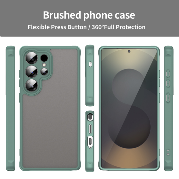 WANLONFENG - WANLONFENG Galaxy S25 Ultra Mobilskal FD Series Skin - Grön