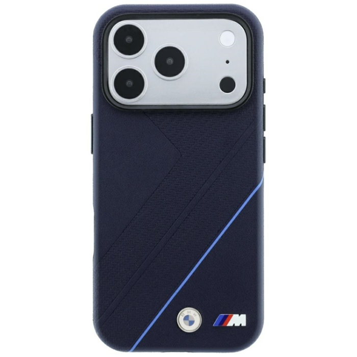 BMW - BMW Mobilskal till iPhone 18 Pro Max/17 Pro Max Magsafe M Tire Track Blue Line
