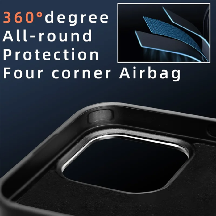 A-One Brand - iPhone 16 Pro Mobilskal Aramid Fiber med metallbåge - Lila