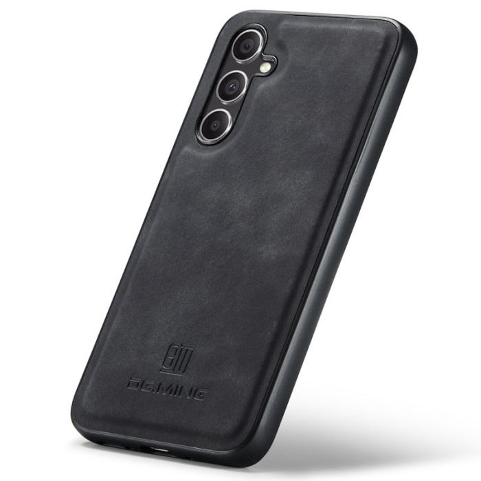 DG.MING - DG.MING Mobilskal till Samsung Galaxy S24 FE PU Läder Hybrid Svart