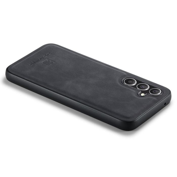 DG.MING - DG.MING Mobilskal till Samsung Galaxy S24 FE PU Läder Hybrid Svart